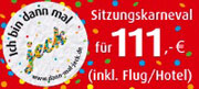 "Ich bin dann mal jeck" - Sitzungskarenval f&uuml;r 111 &euro; ab M&uuml;nchen...